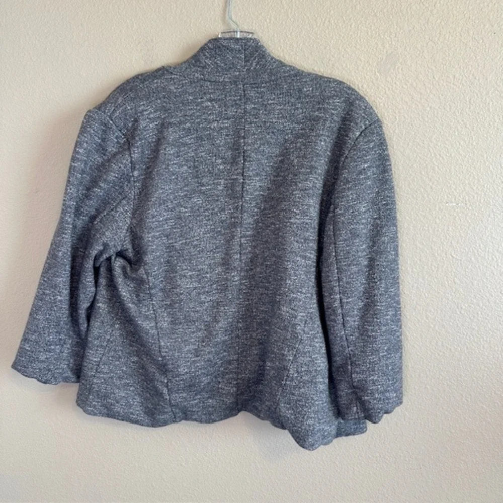 LC Lauren Conrad Women's Gray 3/4 Sleeve Open Blazer 14 Casual Career‎ Soft